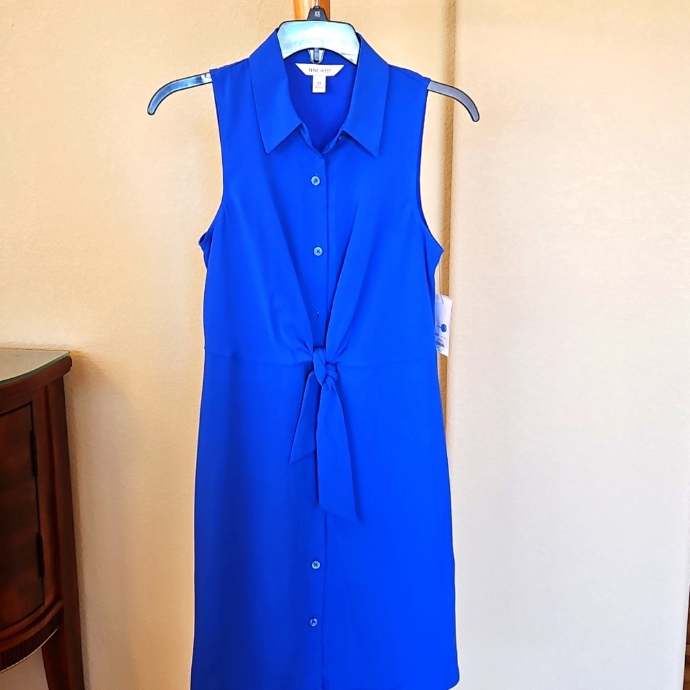 NWT Nine West Dress, Blue, XS